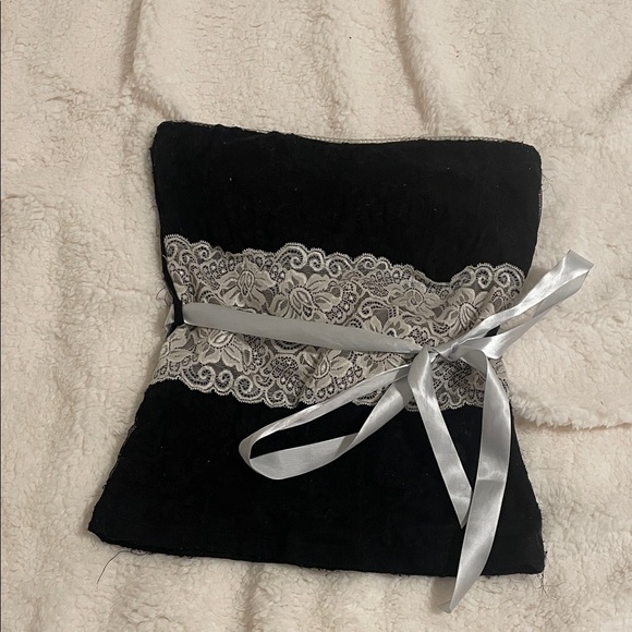 Body Central Tops - Body Central Black with White Lace Corset Y2K Going Out Top